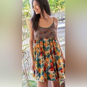Floral Spaghetti Strap Dress